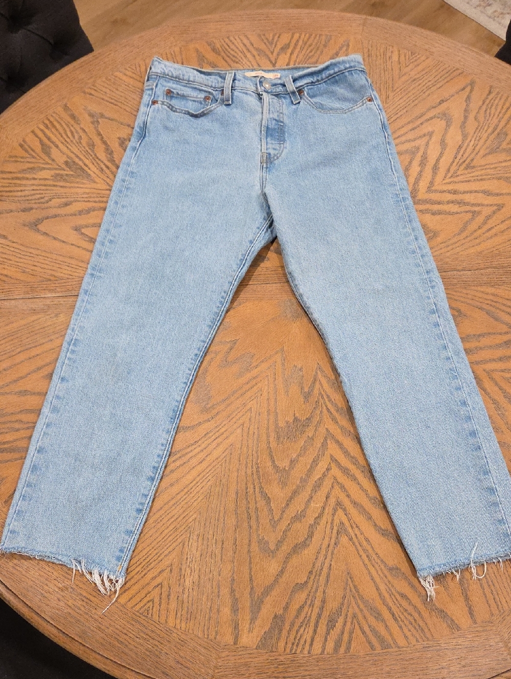Levi's Wedgie Fit Ankle Jeans Tango Talks Light Wash High Rise Size 29